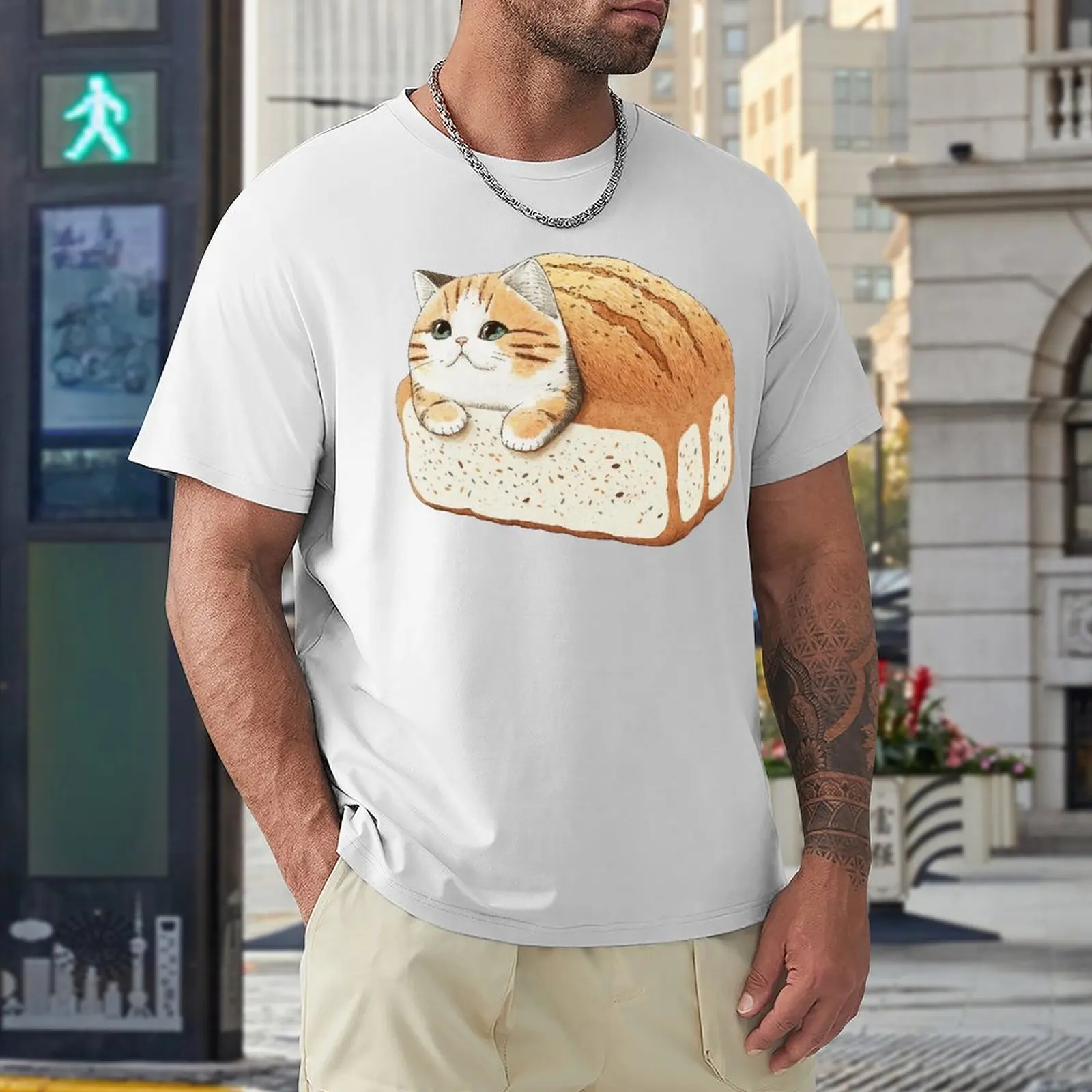 Heavy Mental Music Cats Meme Cute Cat Loaf 6 Crewneck T-shirt Motion Tshirt Hipster Humor Graphic Aactivity Competition USA Size