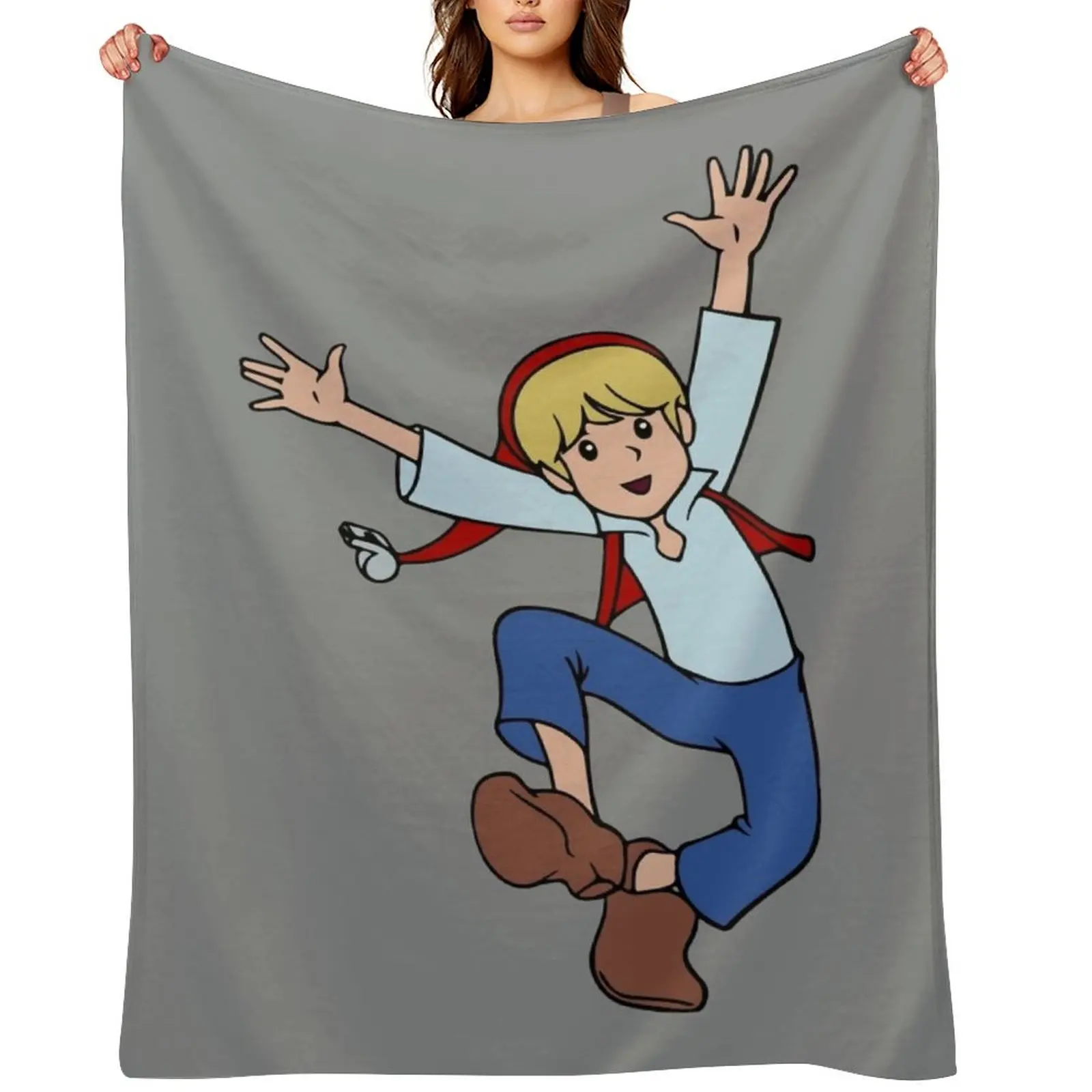 

Nils Holgersson Jumping Throw Blanket Single Shaggy valentine gift ideas Decorative Sofa Blankets