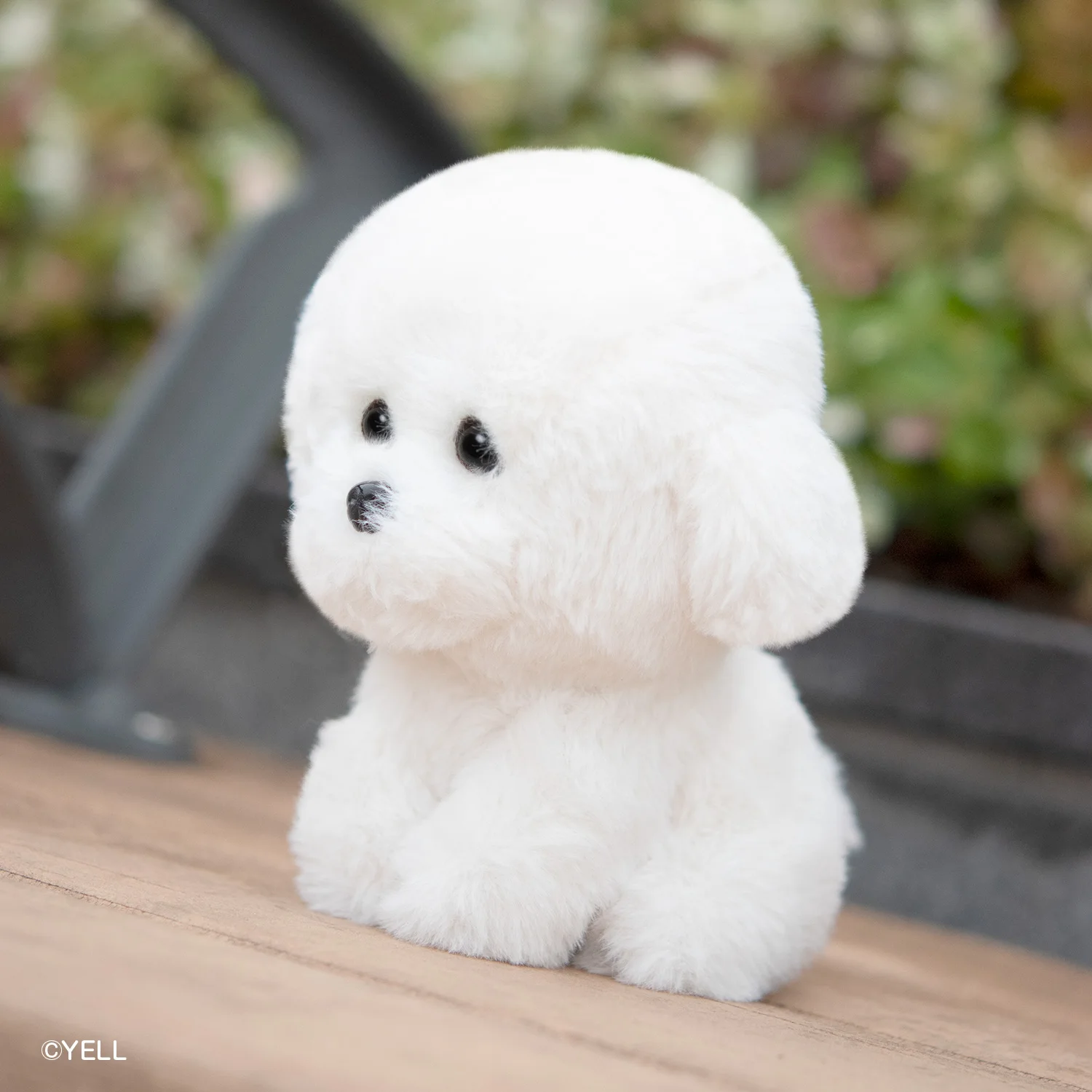 Bichon Frize de animales de peluche, peluches suaves y esponjosos, lindos, kawaii, redondos, blancos, grandes, 23cm