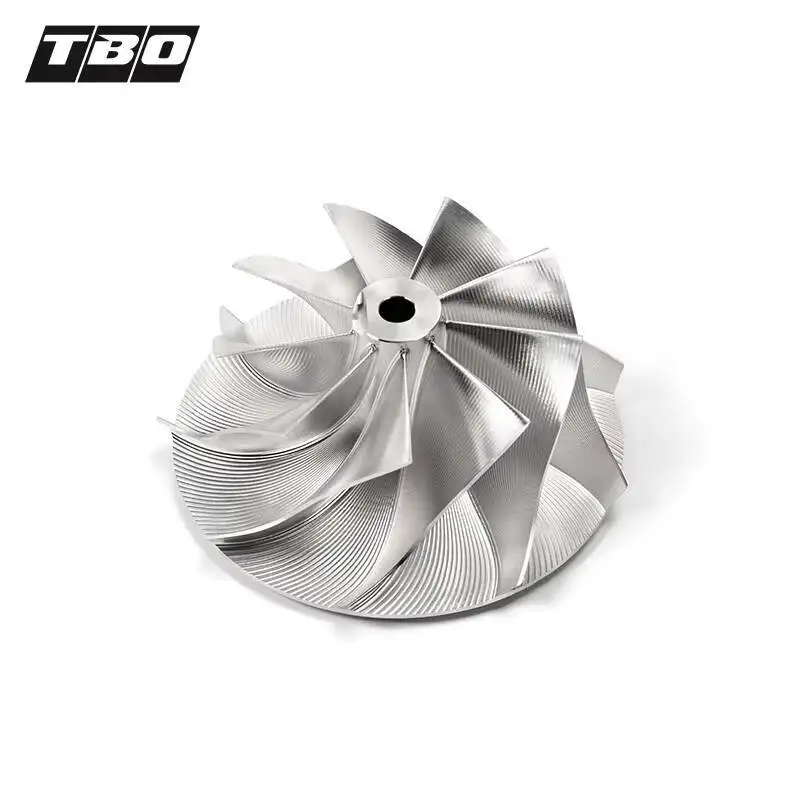 

Steel Forging Compressor Wheel Billet 66X82mm 9+0 Reverse Rotation 5-Axis CNC Machine 230-GT123-3