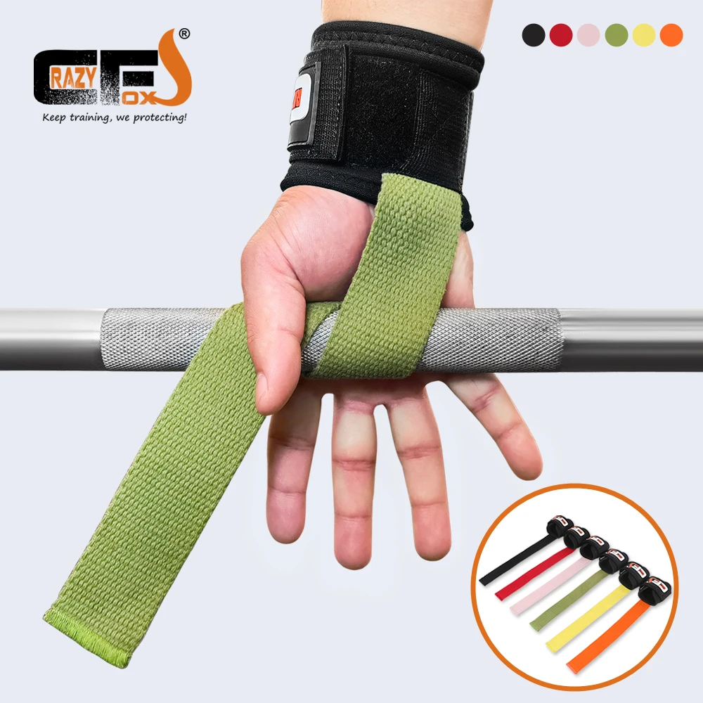 Correa de levantamiento de pesas, barra de muñeca de mano, correa de soporte, cinturón de levantamiento лямки для тяги ¥crossfitstrap Calleras