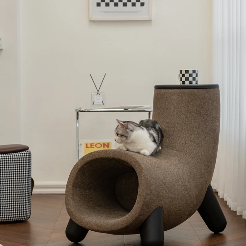 

Single sofa chair, living room chair designer, cat's nest, single chair, small unit design, creative coffee table