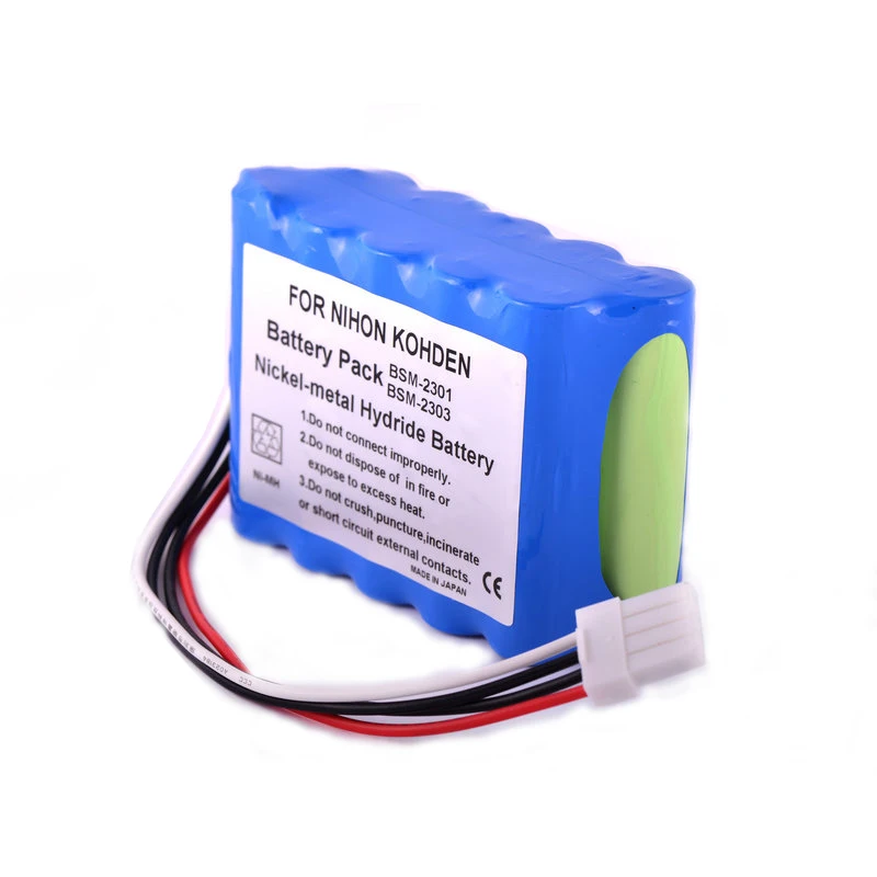 Applicable to 10HR-4/3FAUC-NK BSM-2300 BSM-2301 for NIHON KOHDEN for Vital Signs Monitor Battery