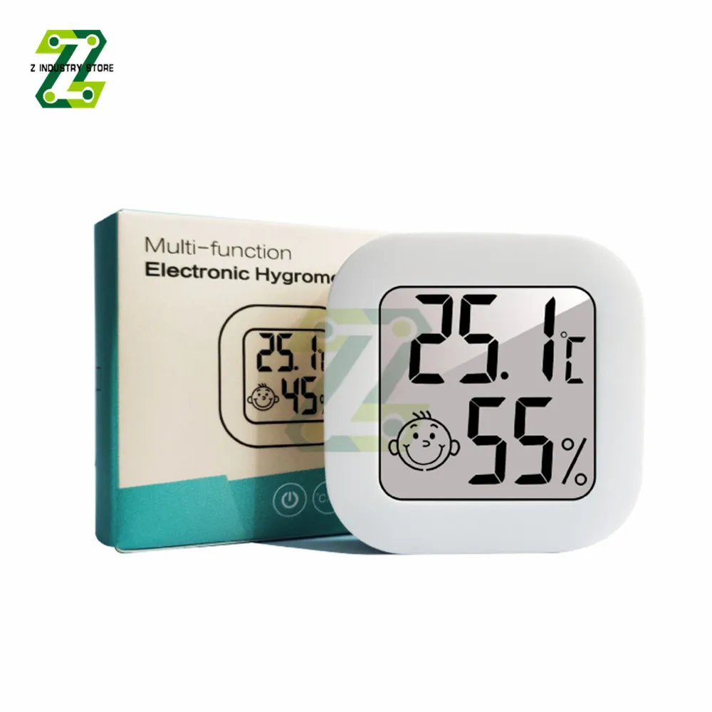 LCD Digital Thermometer Hygrometer Indoor Room Electronic Temperature Humidity Sensor Gauge Weather Station For Home