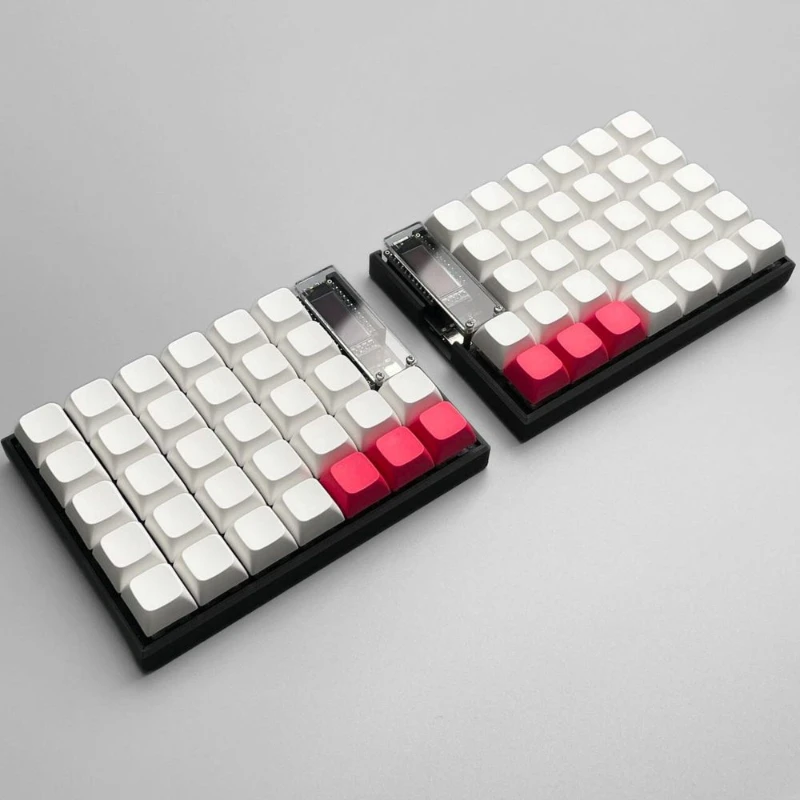 Kit Keyboard Mekanik FelixKeeb Split Baru, Custom Nirkabel/Kabel, RP2040 Hot-swap, Layar Nice View, Ergonomis Zmk