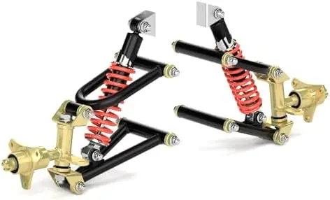 

Front Suspension Swing Arm Kit for Go Kart ATV Quad Bike – Complete DIY Shock & Steering Assembly