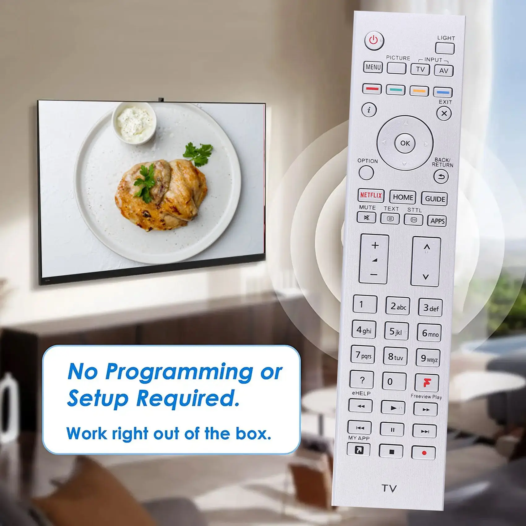 เปลี่ยน N2QAYA000153ควบคุมระยะไกลสำหรับการควบคุมระยะไกลทีวีจอแอลซีดี