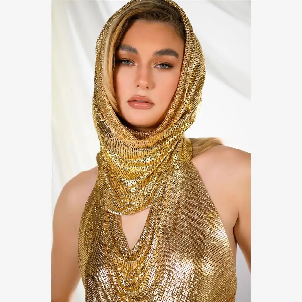 

Модный комплект из платка и бретелек в стиле Street-Sle для выступлений на музыкальных фестивалях, короткий, из полиэстера