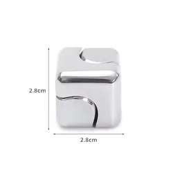 Metal Cube Fingertip Spinner Decompression Spinning Tops Anti-Anxiety Toys Hand Fidget Spinner Vent Toys Flipo Flip For Children