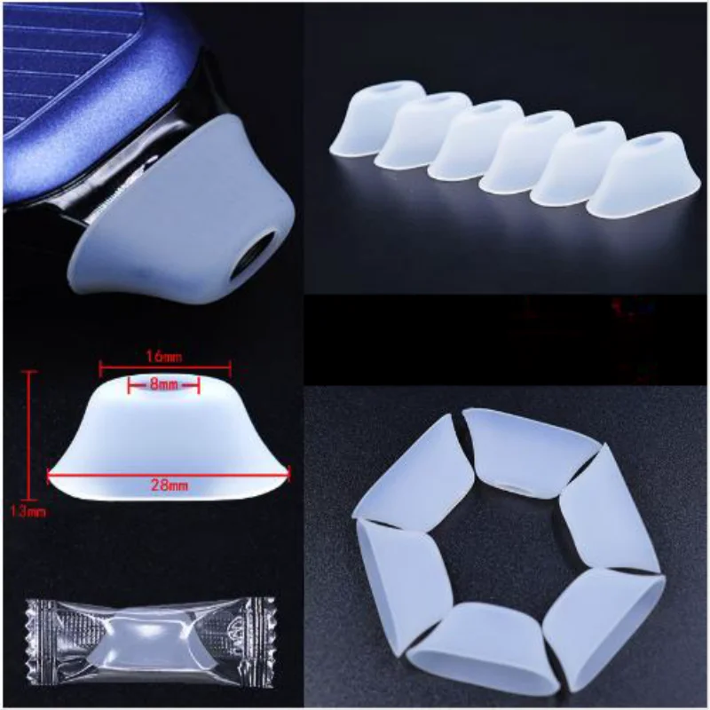 100/50pcs Fir for 16x28mm Width Clear Silicone Rubber Mouthpiece Tip Protective Dust Cap Covers for VP Pod Tools