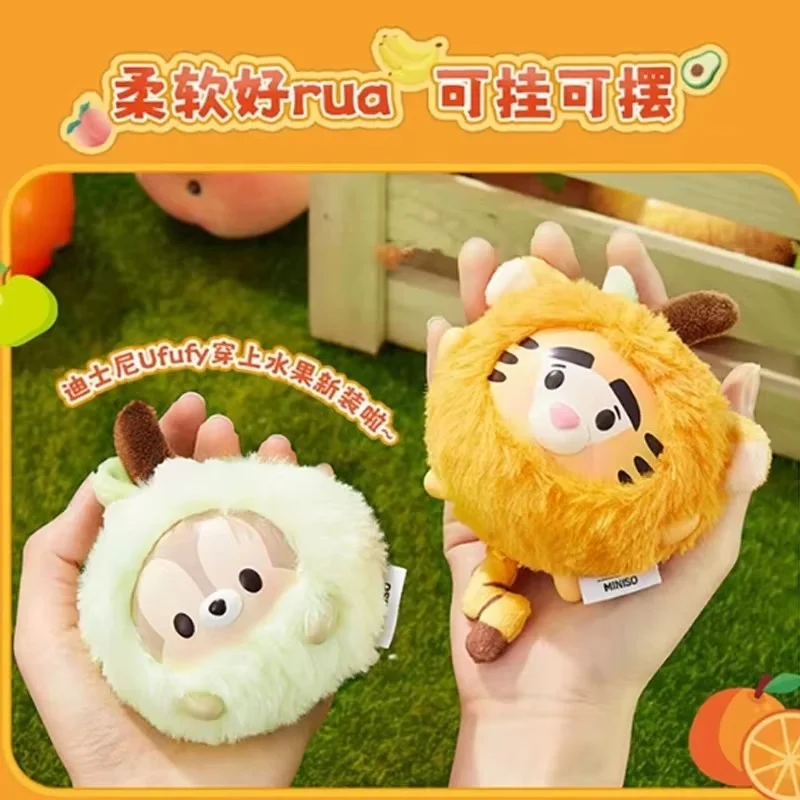 New Miniso Disney Ufufy Fruit Collection Vinyl Plush Blind Box - Trendy Surprise Toy Gift Sfor Girls Garage Kit Pendant Ornament
