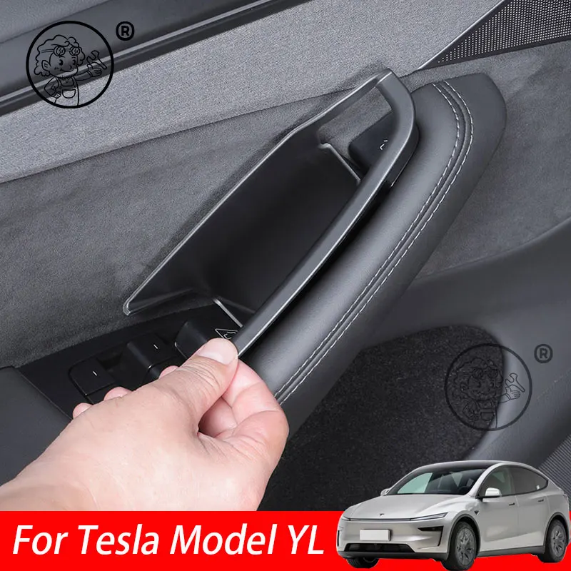 

Car door Armrest Storage Box Vehicle Door Slot Organizer Holder Tray For Tesla Model YL 2026 2027 Accessories