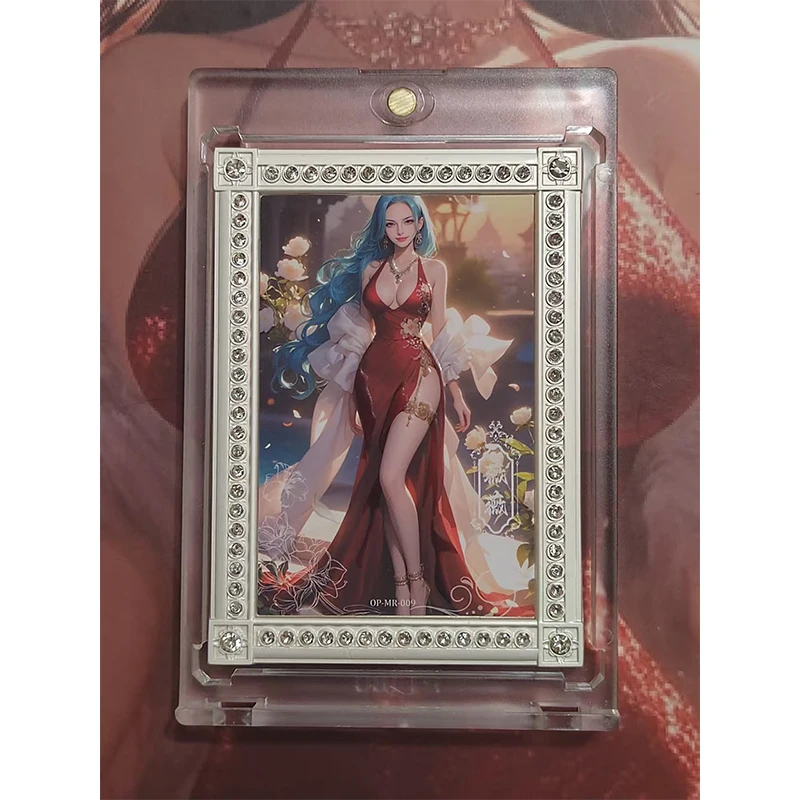Cartes métalliques Anime une pièce Nico Robin Nami Perona Boa Hancock, cartes à collectionner, cadeaux de noël et d'anniversaire, jouets pour enfants