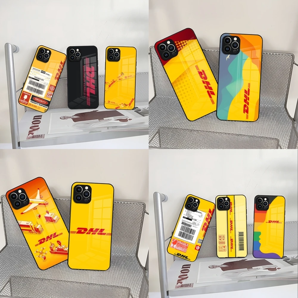 DHL Express Phone Case For Iphone 16 15 14 12 11 13 Pro Max Mini X Xr Xs Se 8 Puls Glass