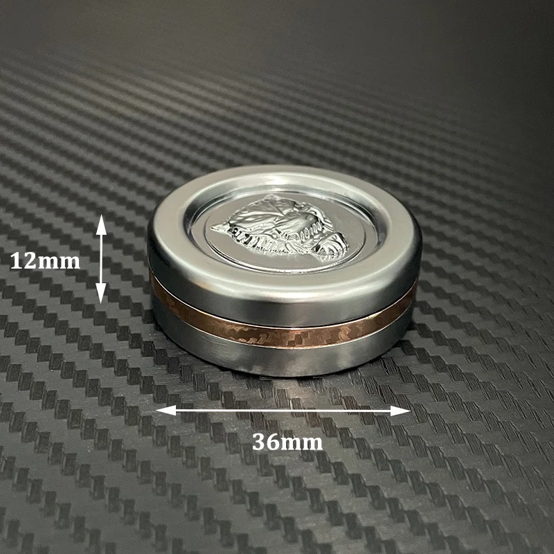 النمر رئيس تململ عملة EDC تململ سبينر المغناطيسي دفع المنزلق المعادن اللمس عملة يخفف القلق والاسترخاء الإجهاد ألعاب متململة #1