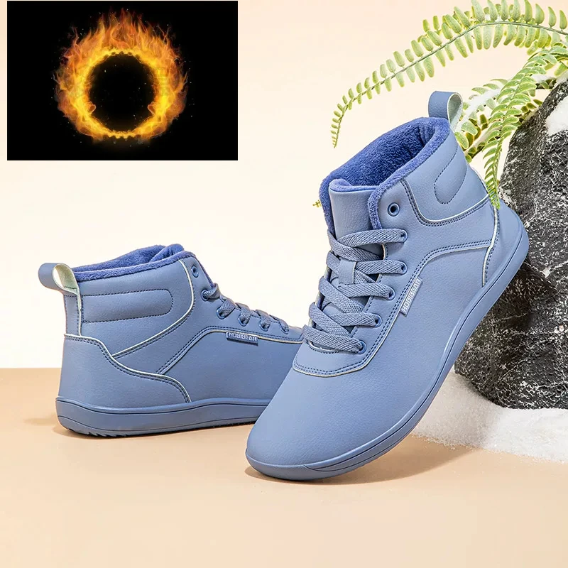 Hot Sale Wide Last Big Foot Snow Boots Outdoor Cold Protection Warm Fleece Middle Help Shoe Casual Walking Non-slip Shoe Size 47