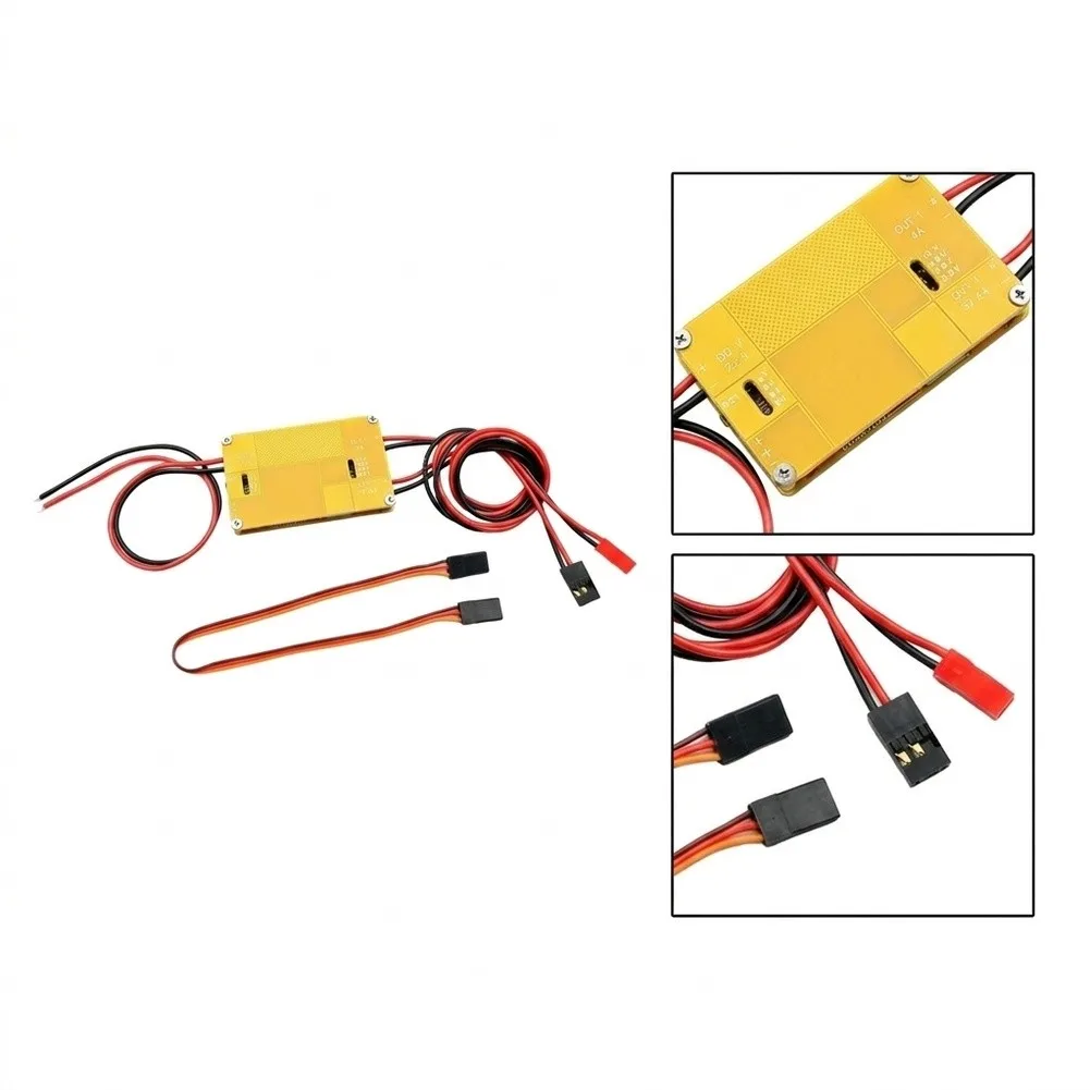 Dual BEC 4A+4A Adjustable For Ubec 5-12V With Remote Switch Compatible With For Fpv Multirotor Helicopter Flight Controller