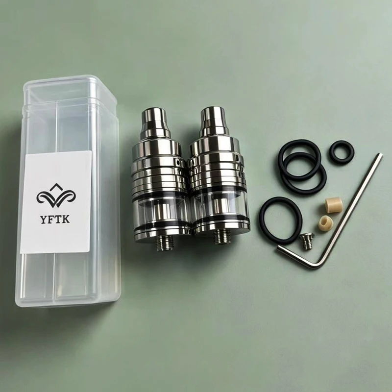 YFTK Style Duetto Lucido RTA Tank Yedek Parçası Yeniden Kullanılabilir Mesh 22mm 2.5ml 316SS VS Dvarw MTL FL DL MenelauS Donanım aksesuarları