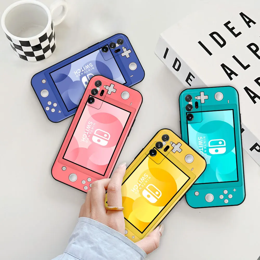 Classic Retro Gameboy Case For Samsung Galaxy Note20 Ultra M62 M54 M51 M33 A06 A05S A15 A14 A13 A12 A80 A70 A50 Black Soft Cover