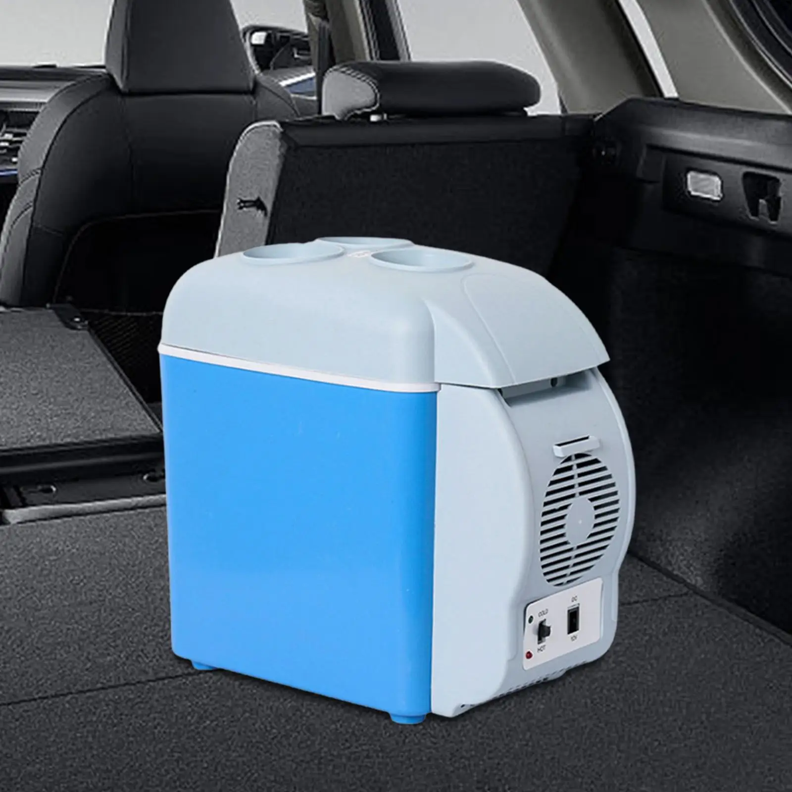 12V Small Fridge for Car Skincare Fridge 7.5 Liter Capacity 220V AC Compact Refrigerator Mini Fridge for Van RV Bedroom