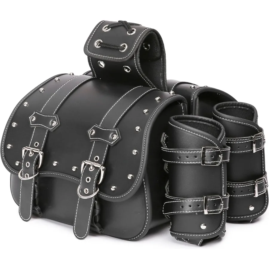 

Универсальные мотоциклетные седельные сумки с водонепроницаемым дизайном из искусственной кожи из ПВХ для хранения мотоциклов, боковые сумки для инструментов с Cu