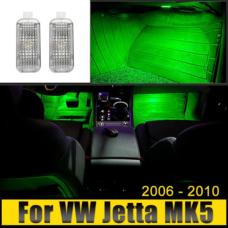 

For Volkswagen VW Jetta A5 MK5 2006 2007 2008 2009 2010 LED Car Footwell Lamp Atmosphere Lights Interior Decoration Accessories