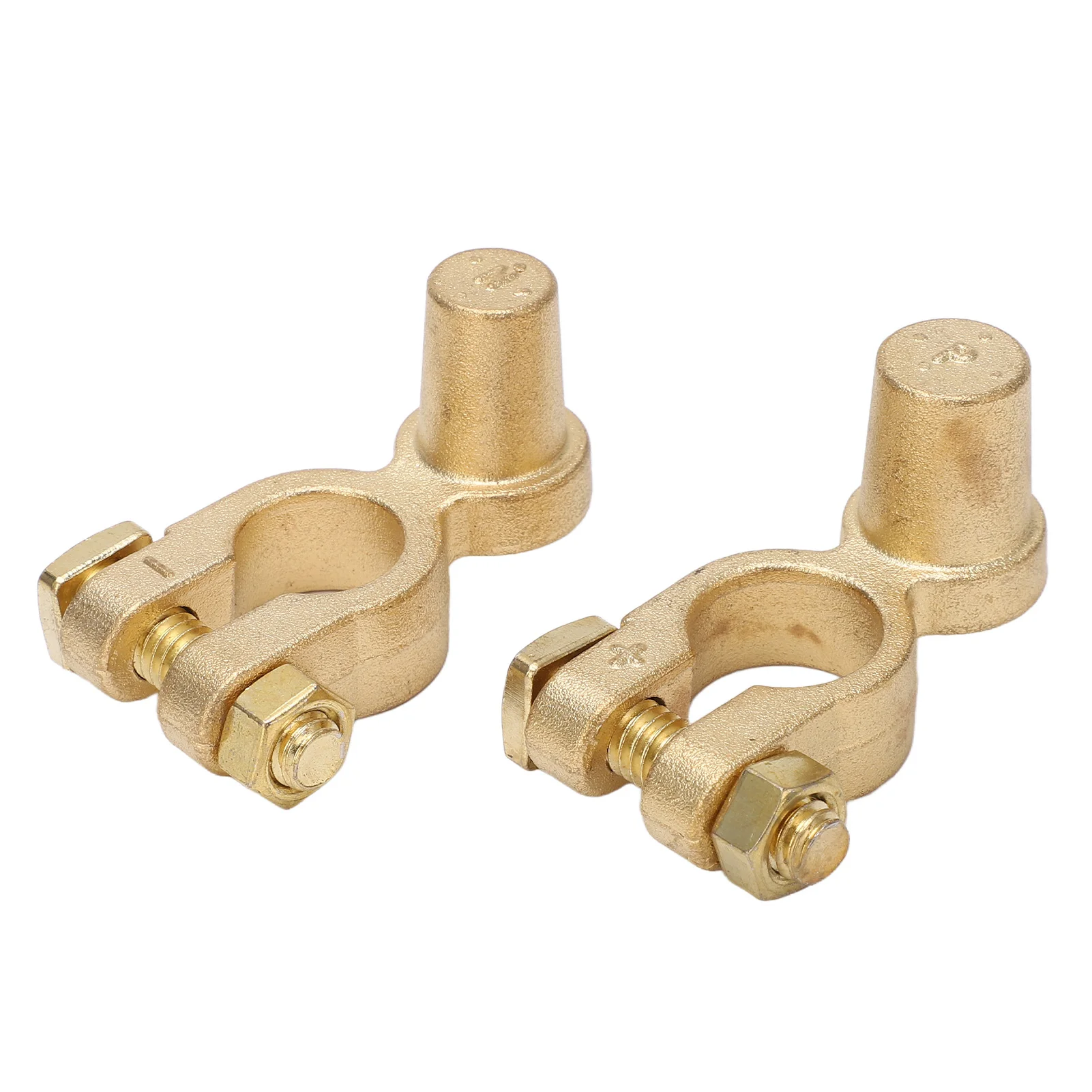 1Pair Car Positive Negative Post Battery Terminal Clamps Connector Battery Clamp Car Quick Release Battery Clip Brass Connector