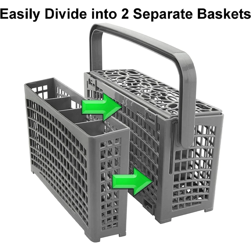 Dishwasher Cutlery Basket Storage Basket Suitable for Maytag/Kenmore/Whirlpool/LG/Kitchenaid