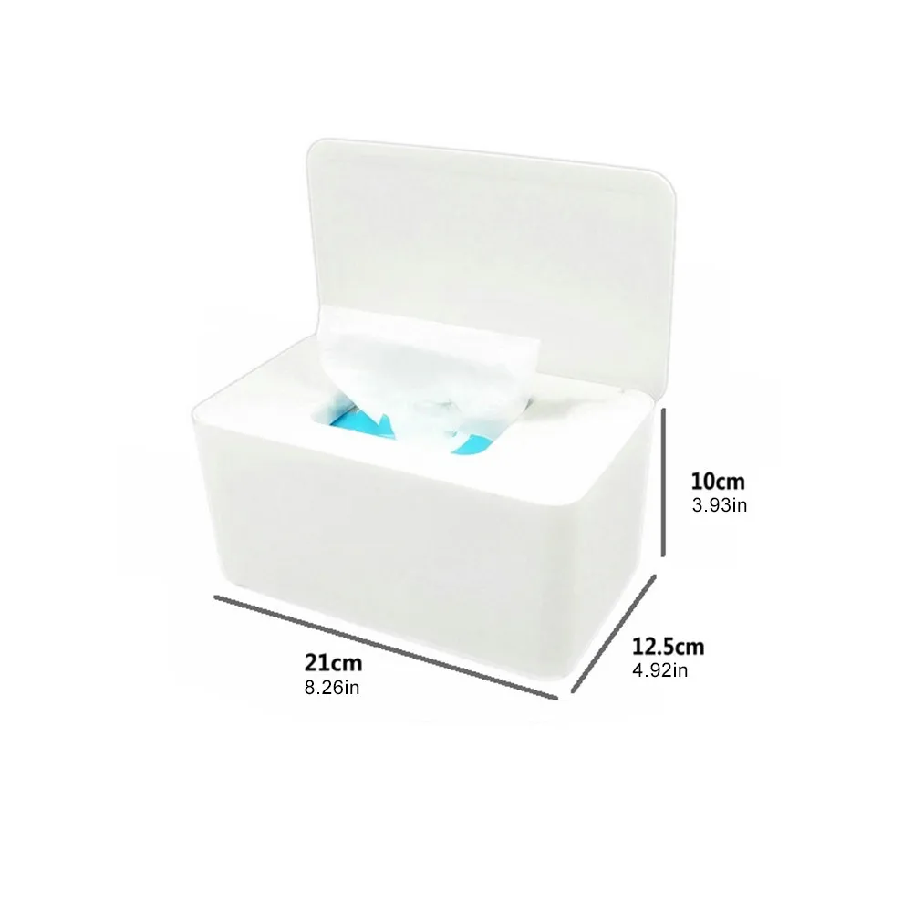 Dustproof Wet Wipes Storage Box Home Desktop Tissue Storage Box Portable Wet Wipes Dispenser With Lid images - 6