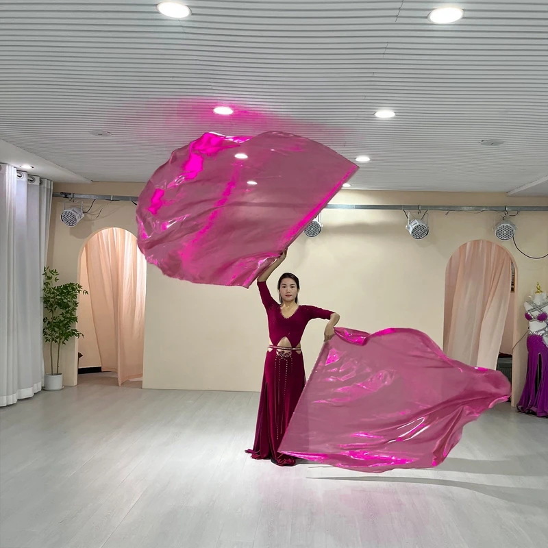 Nueva bandera accesorios de baile disfraces de actuación de iglesia 140 × 140 banderas de alabanza multicolores con palos telescópicos