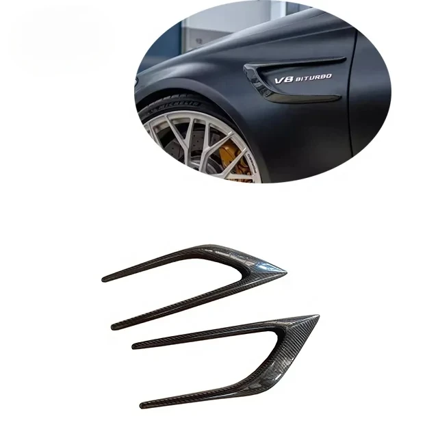 Front Bumper For Mercedes Benz C-Class W205 C63 4-door Sedan U-style Carbon Fiber Board Mudguard