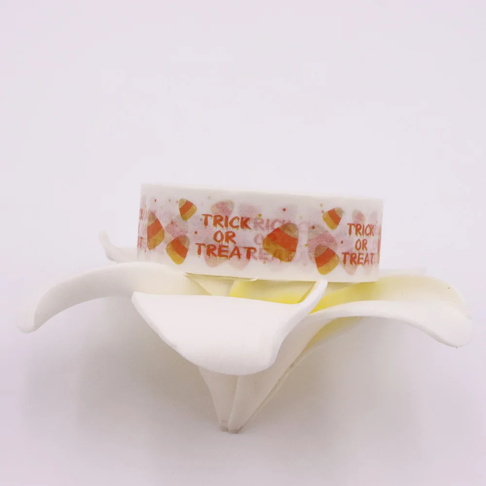 10pcs/lot 15mm x 10m Halloween Candy Trick or Treat Masking Adhesive Washi Tape organizer supplies masking tape sticker