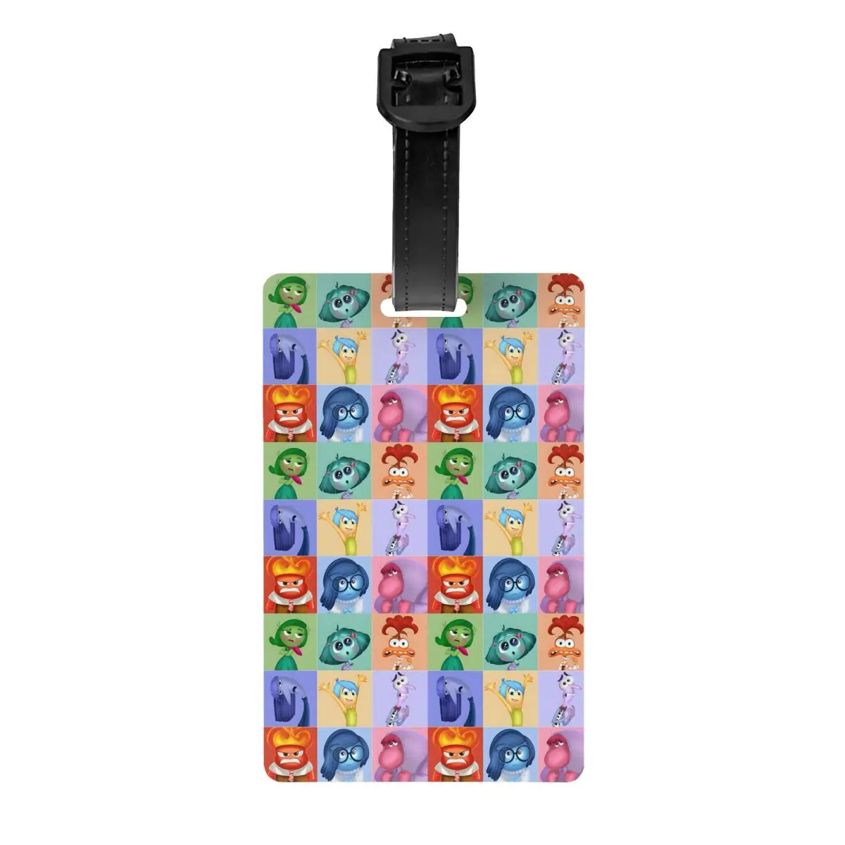 Benutzerdefinierte Inside Out Cartoon Gepäckanhänger Lustiges Anime Koffer Gepäck Sichtschutz ID-Etikett