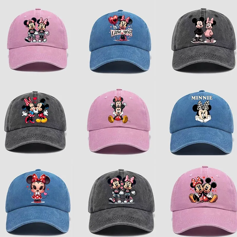 

Kawaii Disney Mickey Minnie Mouse New Children Breathable Baseball Caps Girls Boys Casual Hat Outdoor Sports Peaked Cap Kids Hat