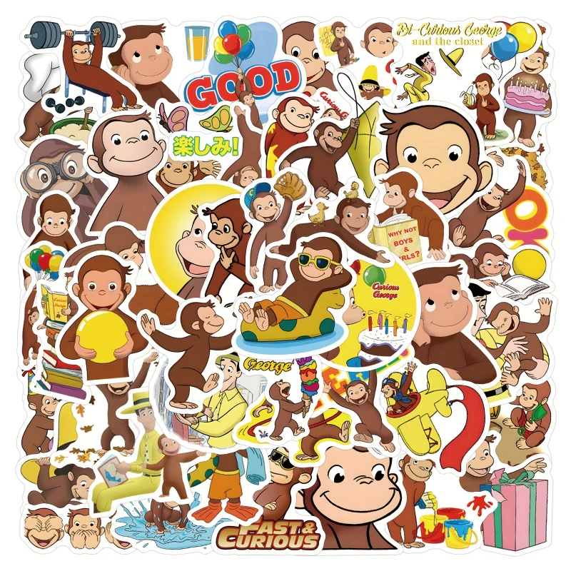 Clipart Curious George: Utilizzo, Sticker Vinilici e Idee per Decorare