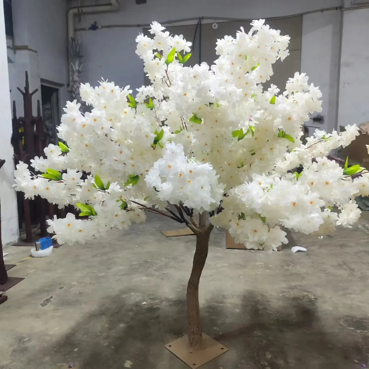 2026 Customized Size 6ft 10ft Wedding Event Decoration Japanese Silk White Cherry Blossom Tree Table Centerpieces