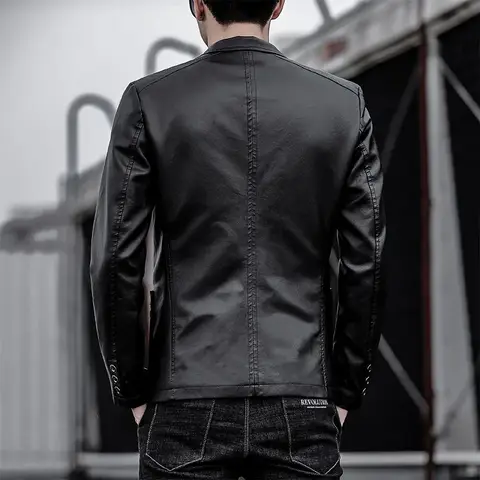 10 best sales चमड़े की जैकेट पहनने वाला आदमी - №8