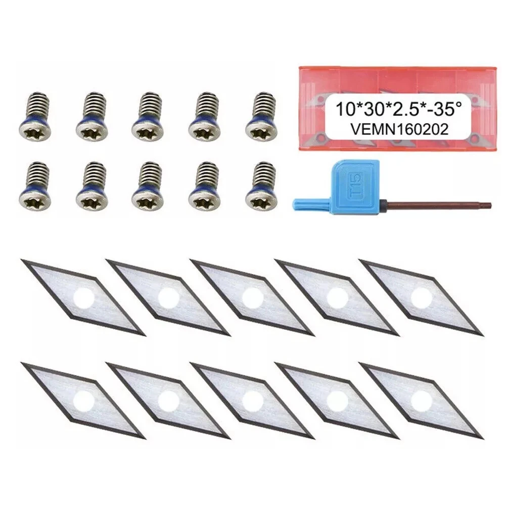 Carbide Cutting Tools Carbide Cutter Inserts Compatible With Popular Bits Convenient Storage Long-term Use For Planing Bits