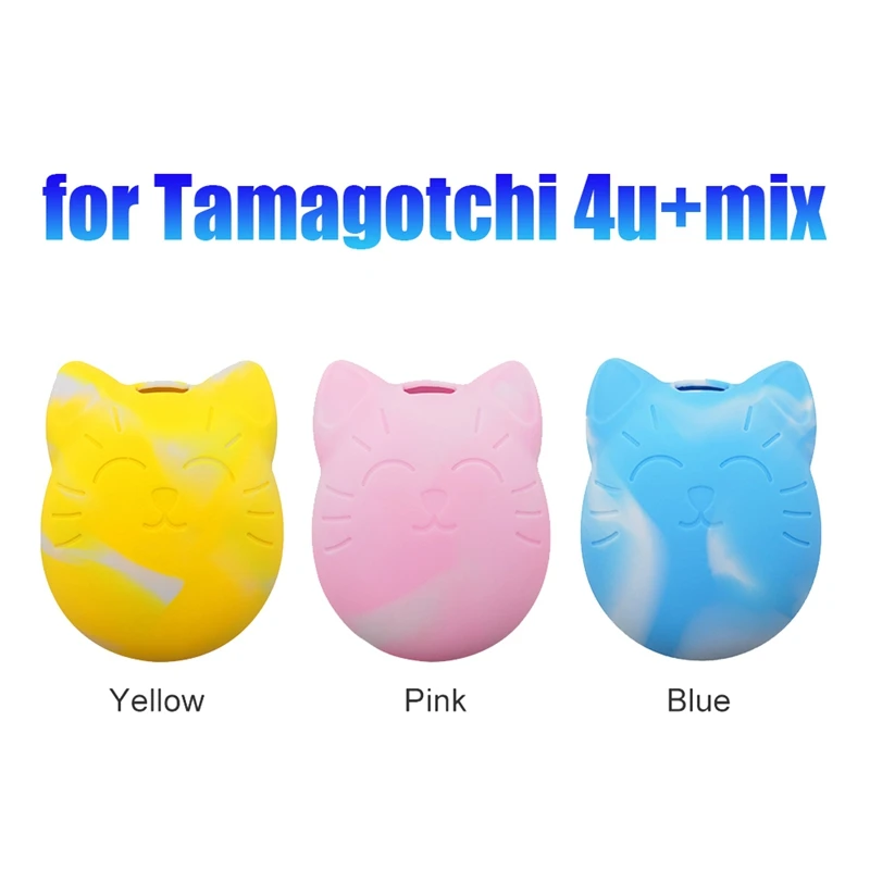 Silicone Case With Lanyard For Tamagotchi 4U+Mix Virtual Interactive Pet Game Machine Silicone Cover Shell