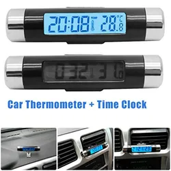 Car Digital LED Time Voltmeter Thermometer Electronic Clock Car LCD Digital Electronic Clock Thermometer Watch with Backlight