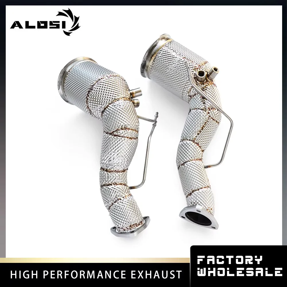 

Автомобильные водосточные трубы подходят для Audi RS6 RS7 C8 4.0T 2021-2022, высокопроизводительные выхлопные трубы.