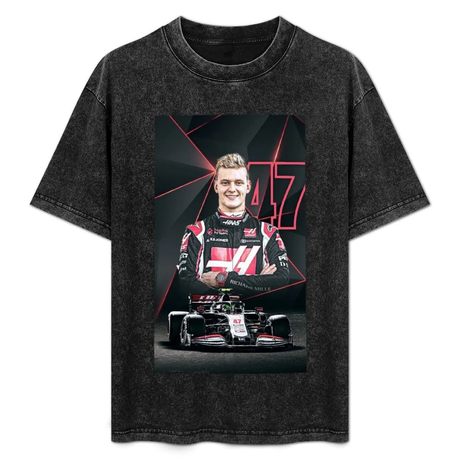 

mick schumacher T-Shirt Casual Minimalist Short Sleeve Top