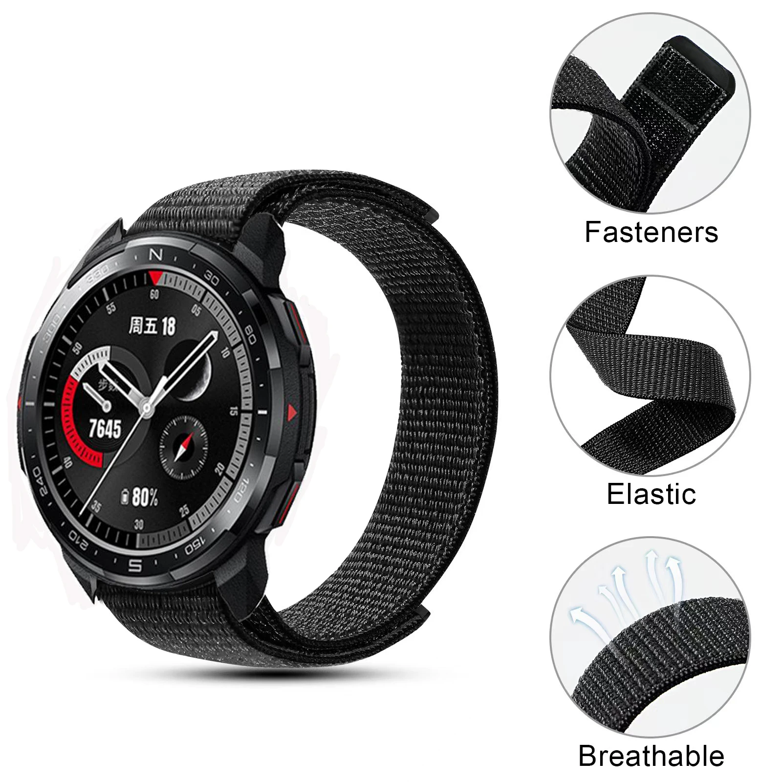 20mm 22mm Nylon Strap For Honor Magic 2 42mm 46mm Sports Replacement Band For Honor Watch 4 Pro/GS Pro/GS 3 Smartwatch Correas