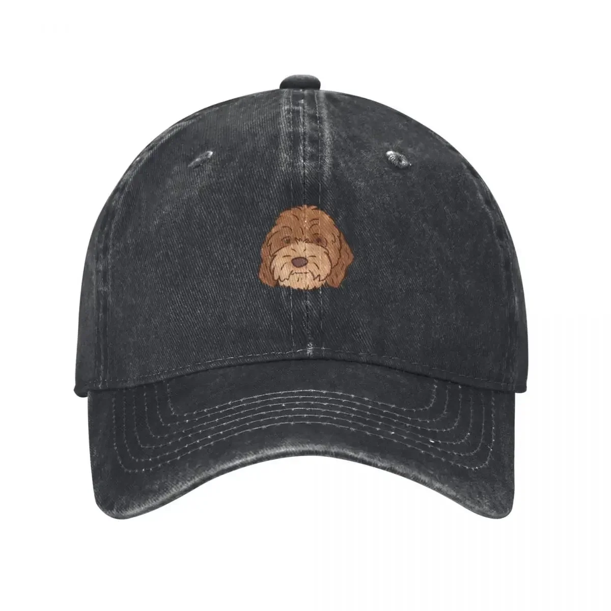 

labradoodle face illustration Baseball Cap Cosplay Rave Luxury Hat Caps Women Men's