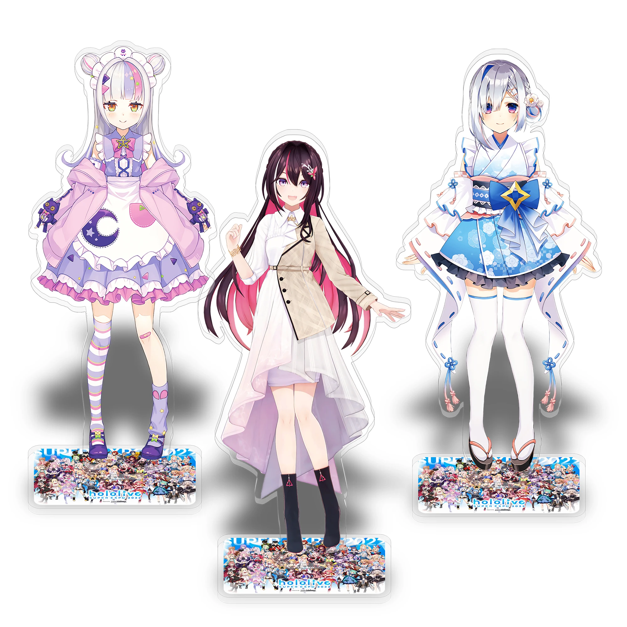 Hololive P2 Personagens De Anime Acrílico Display Stand, Modelo De Escritório, Desktop Decoração, Casal Adereços, Chassis Enfeites Presente