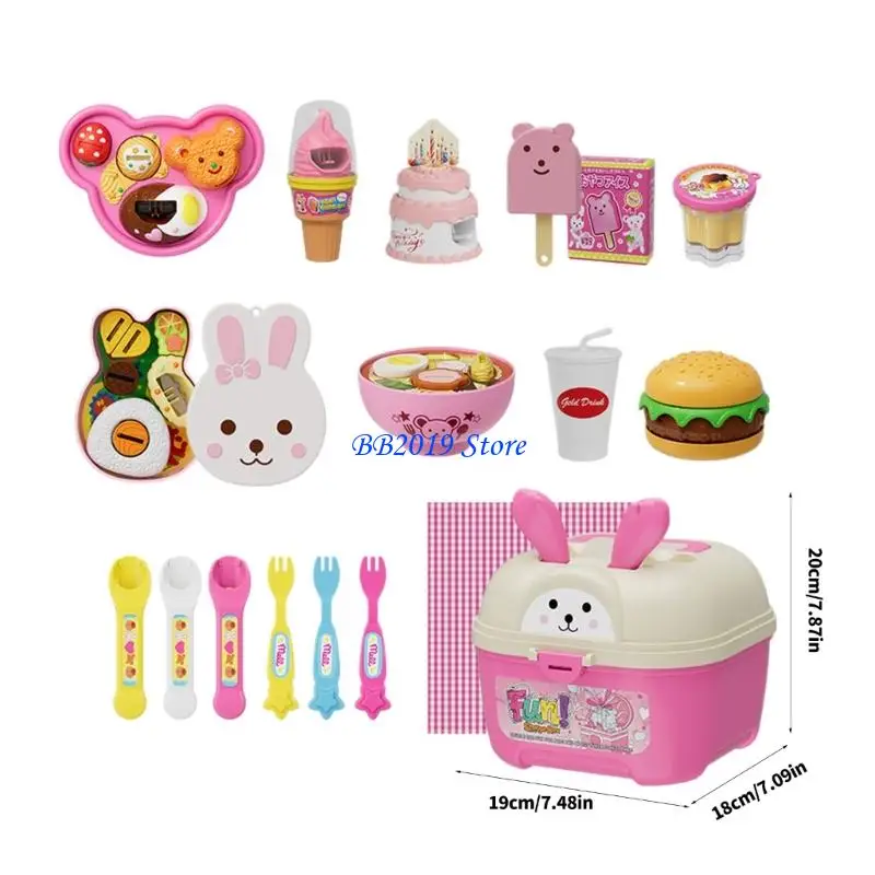 Q0KB Interactief rollenspel Feeding Puddings-spelset voor kinderen Bevordering sociale vaardigheden en doen alsof ze koken