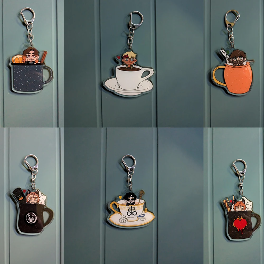 

Game Peripheral YKMET Ren Strade Fox Lawrence Acrylic KeyChain Custom Cartoons Creativity Backpack Pendant Accessories Gift