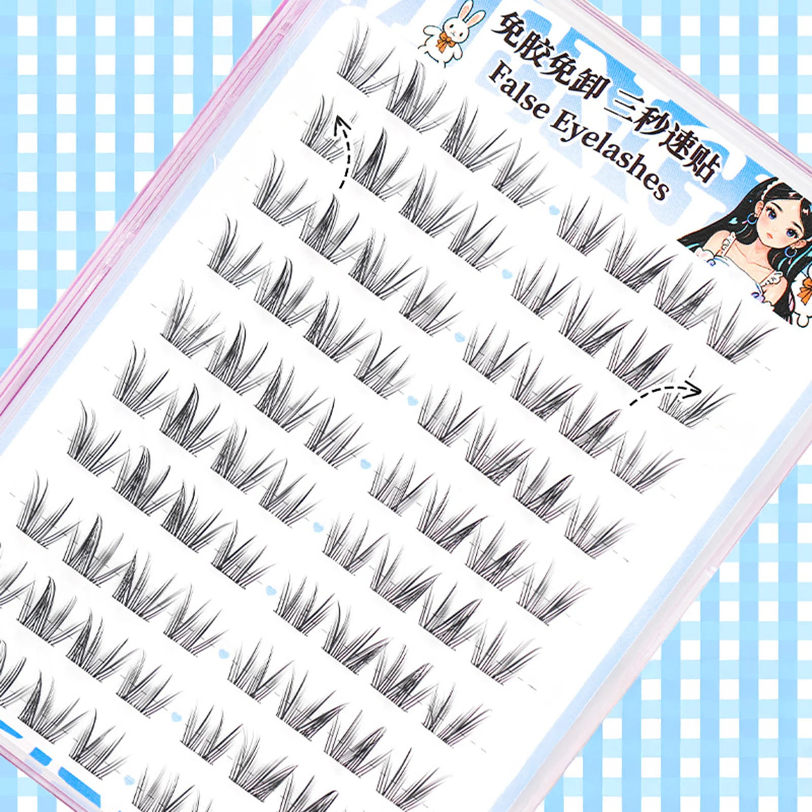 Falsche Wimpern C Curl Press on Lash Clusters 9–11 mm vorgeklebte Lash Clusters für Lash Enthusiasten oder Anfänger-Make-up-Tool