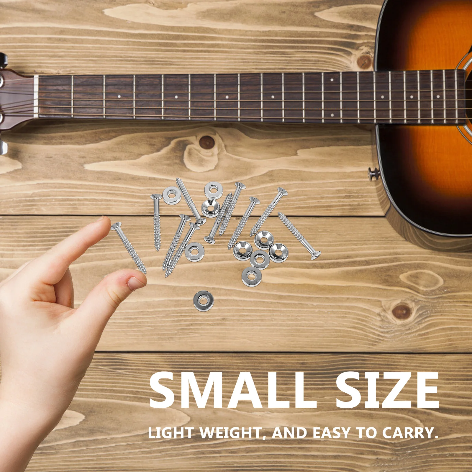 

10Pcs Guitar Joint Bushing Replacement Heavy Duty Ferrule and Bolt for Electric Guitar Bass Neck Fix Plate Needed