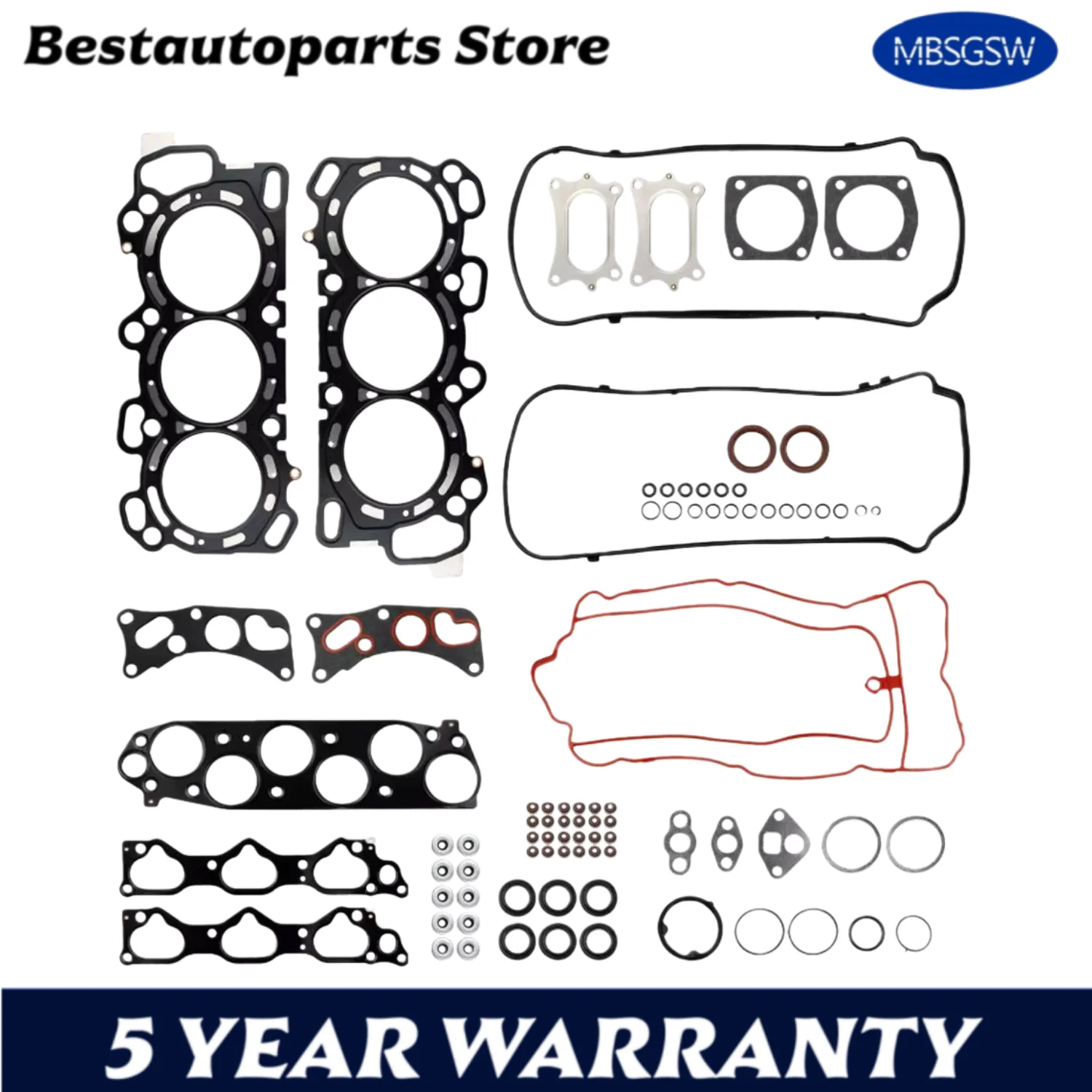 

Engine Head Gasket Set HS26509PT VS50881 12261R70A01 For Acura RDX TL TSX Honda Crosstour Odyssey Pilot Ridgeline V6 24V SOHC
